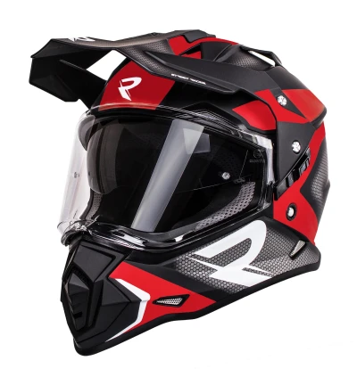 Street Racer Tracker černo-červená enduro přilba
