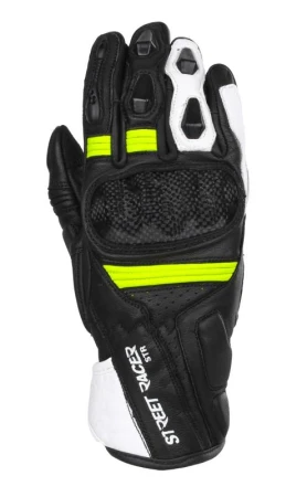 Street Racer Rukavice na motorku STR černo-fluo žluté