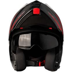 Street Racer Vyklápacia prilba Fury čierno-červená + zľava 300,- na príslušenstvo