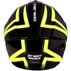 Street Racer Vyklápacia prilba Fury čierno-fluo žltá + zľava 300,- na príslušenstvo