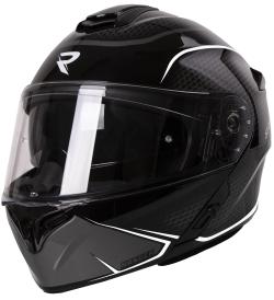 Street Racer Vyklápěcí přilba na motorku Ranger černo-bílá + sleva 400,- na příslušenství