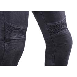 Street Racer Zkrácené jeansy na motorku Spike II CE černé + sleva 300,- na příslušenství