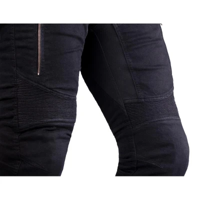 Street Racer Skrátené jeansy na motorku Stretch II CE čierne + zľava 300,- na príslušenstvo