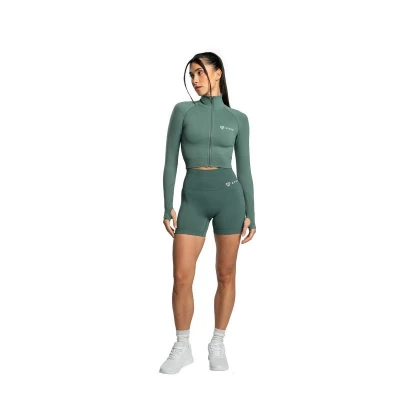 STRIX Dámský top Cropped Seamless Moss POUZE L (VÝPRODEJ)