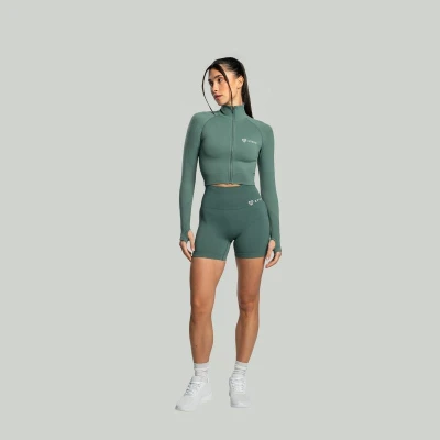 STRIX Dámský top Cropped Seamless Moss POUZE XS (VÝPRODEJ)