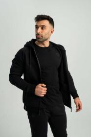 STRIX Mikina so zipsom Nova Black LEN S (VÝPREDAJ)