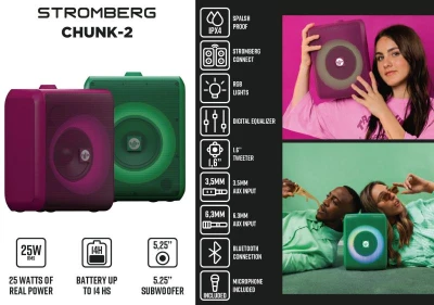 Stromberg Repro CHUNK Bluetooth 25W, zelený