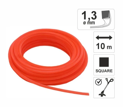 Garvia Struna do sekačky 1,3mm x 10m čtvercový průřez