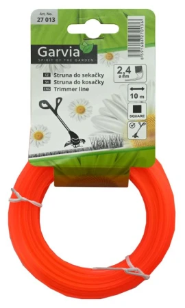 Garvia Struna do sekačky oranžová 2,4mm x 10m čtvercový průřez