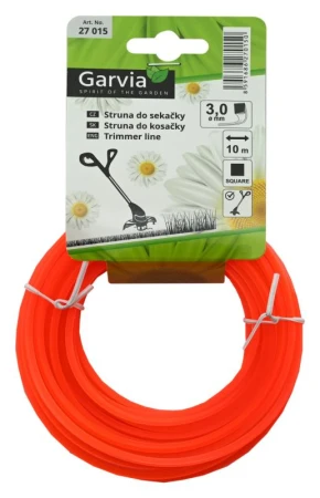 Garvia Struna do sekačky oranžová 3,0mm x 10m čtvercový průřez
