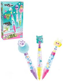 Style4Ever DIY Stylové pero s ozdobami set 2 pera + zvýrazňovač 2 druhy Style4Ever DIY Stylové pero s ozdobami set 2 pera + zvýrazňovač 2 druhy