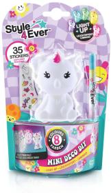 Style4Ever Figurka Mini Deco set se samolepkami na baterie Světlo 12 druhů