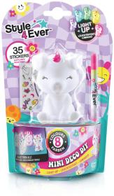 Style4Ever Figurka Mini Deco set se samolepkami na baterie Světlo 12 druhů