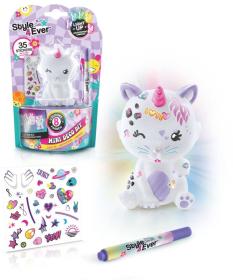 Style4Ever Figurka Mini Deco set se samolepkami na baterie Světlo 12 druhů