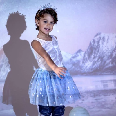 Sukně dětská tutu s doplňky Frozen (Ledové Království) set s čelenkou