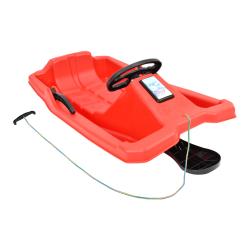 Sulov Bob plastový s volantom Kvido červený Sulov Bob plastový s volantom Kvido červený