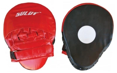 Sulov Box lapa prohnutá kožená pár červeno-černá Sulov Box lapa prohnutá kožená pár červeno-černá
