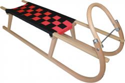 Sulov TATRA 120cm čierno-červené drevené sane Sulov TATRA 120cm čierno-červené drevené sane