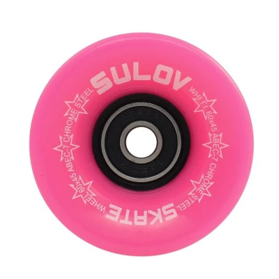 Sulov Kolečka Penny board Neon Pink 60 x 45mm 85a sada 4ks s ložisky