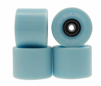 SULOV Pastel Blue 60 x 45 mm 85A kolečka pro penny board (sada 4 ks s ložisky Abec-7 chrome)