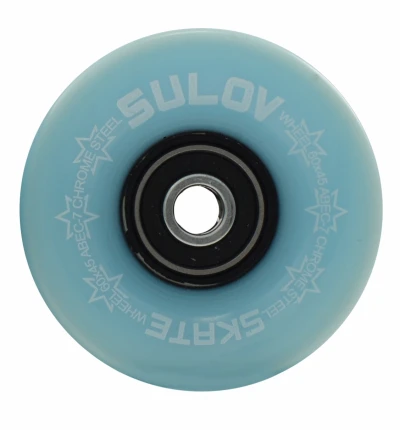 SULOV Pastel Blue 60 x 45 mm 85A kolečka pro penny board (sada 4 ks s ložisky Abec-7 chrome)