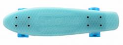 Sulov 22 Burn Rider modrý fosforeskující pennyboard - blikající kolečka