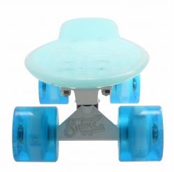 Sulov 22 Burn Rider modrý fosforeskující pennyboard - blikající kolečka