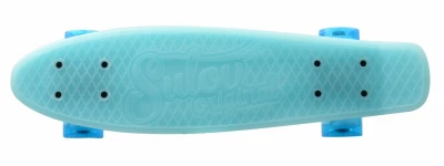 Sulov 22 Burn Rider modrý fosforeskující pennyboard - blikající kolečka