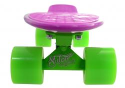 Sulov 22[34] VIA DOLCE fialovo-zelený penny board