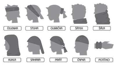Sulov Sportovní šátek bílo-zelený