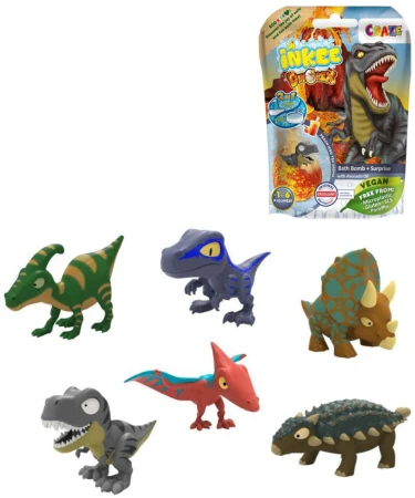 Šumivá bomba do vany s figurkou dinosaurus do vody s překvapením