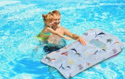 SUN CLUB Nafukovací lehátko ryby 72x47cm matrace s průzorem do vody
