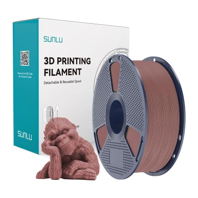 Sunlu Wood Cherry hnědo-červený dřevěný filament pro 3D tiskárny