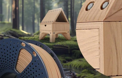 Sunlu Wood Cherry hnědo-červený dřevěný filament pro 3D tiskárny