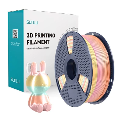 Sunlu PLA+ Silk 05 duhové vlákno pro 3D tiskárny