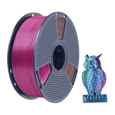 Sunlu PLA+ Silk modrá-zelená-fialová tříbarevné 3D tiskové vlákno