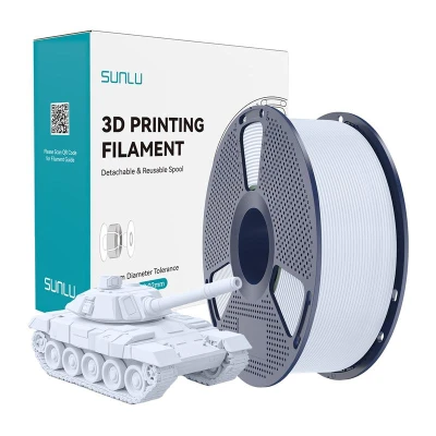 Sunlu PLA+ High-Speed bílé 3D tiskové vlákno