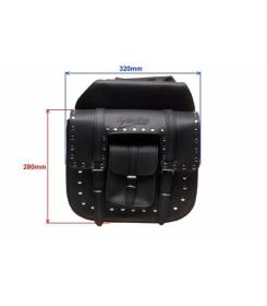 Sunway Boční kožené brašny pro motocykly SW-11