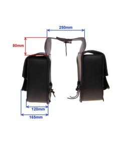 Sunway Boční kožené brašny pro motocykly SW-11