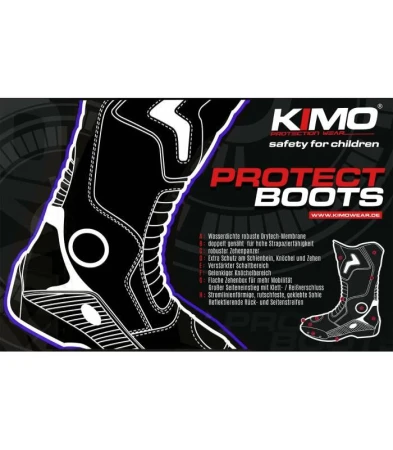 Sunway Dětské moto boty NITRO Kimo RED