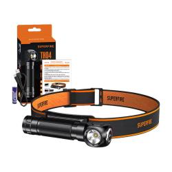 Superfire Čelovka 2 v 1 TH04, 600 lm, USB-C