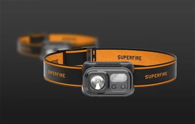 Superfire HL23-S černá 350lm USB-C čelovka