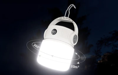 Superfire T22 béžová kempingová lampa
