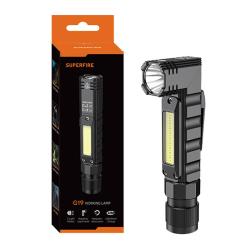 Superfire Multifunkční svítilna G19, 200lm, USB