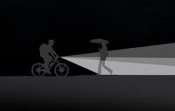 Superfire Světlo na kolo BL09, 450 lm, USB