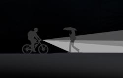 Superfire Světlo na kolo BL09, 450 lm, USB (VÝPRODEJ)