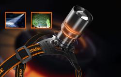 Superfire čelovka HL71, 500 lm, USB