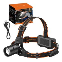 Superfire čelovka HL71, 500 lm, USB