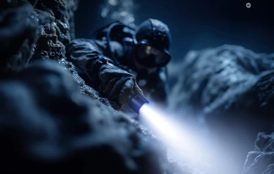Superfire DL01 černá LED svítilna