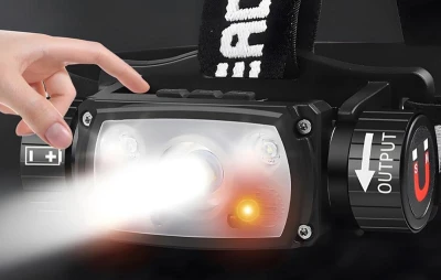 Superfire Čelovka HE11 – 640 lm, 20W, 6 režimů, 100 m
